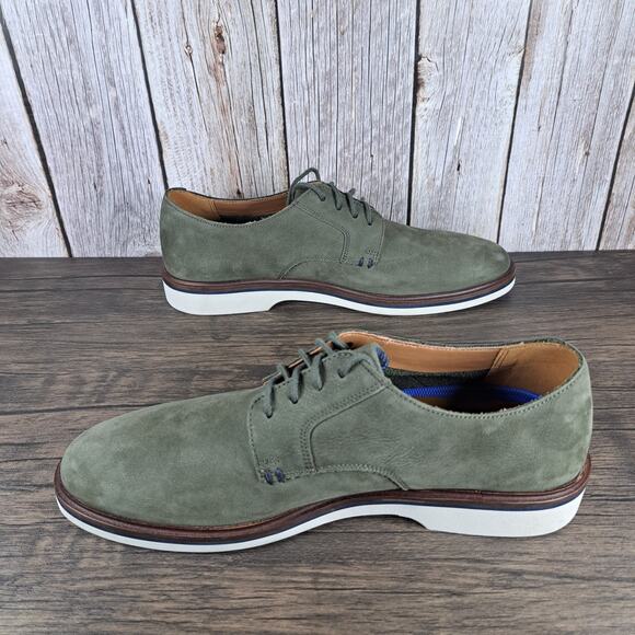 Clarks Collection Malwood Plain Derby Lace Up Dress Shoes Men\'s Sz 9 Green (VGC) main image 9